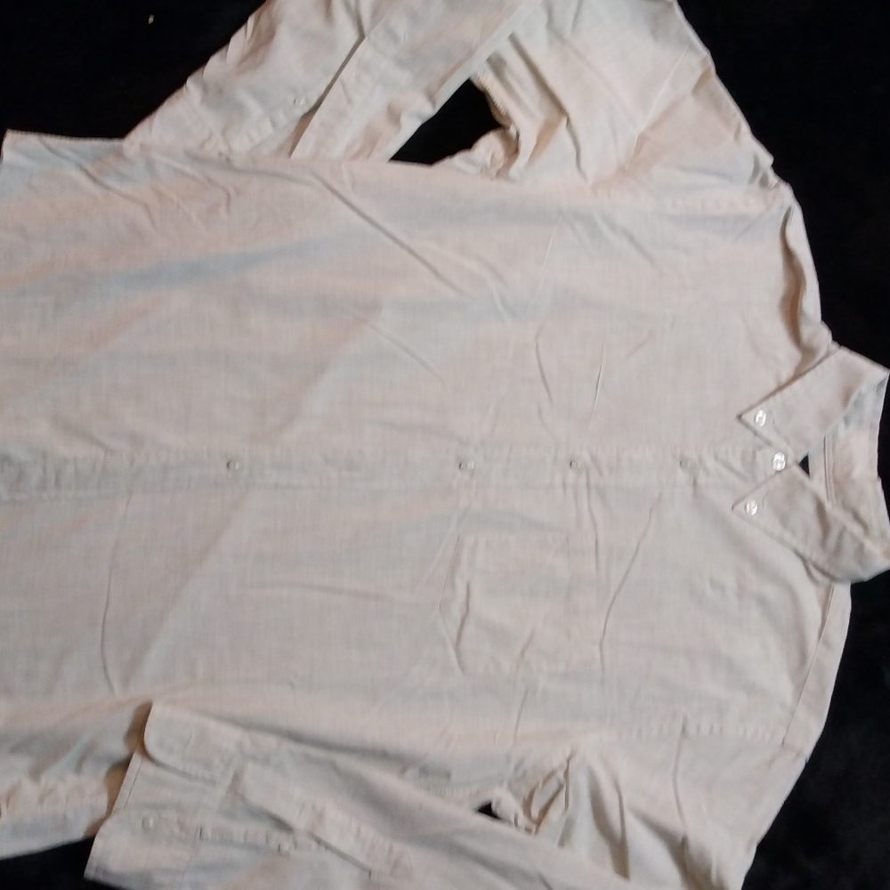 Men's medium JCrew cream taupe button down shirt